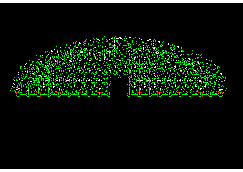 厦门锡林浩特91跨，1000米长干煤棚网架设计